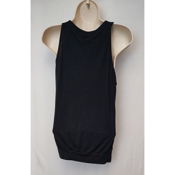 The Limited Sleeveless Pleated Front Top Black Size Small - Picture 4 of 9